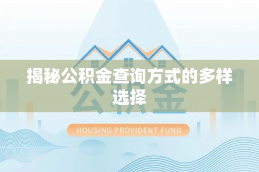 双辽揭秘公积金查询方式的多样选择